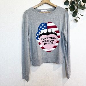 Wildfox- NWT Vote Oversized Sweatshirt Size Small